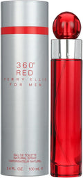 Perry Ellis 360� Red Eau de Toilette Spray for Men, 3.4 oz / 100 ml