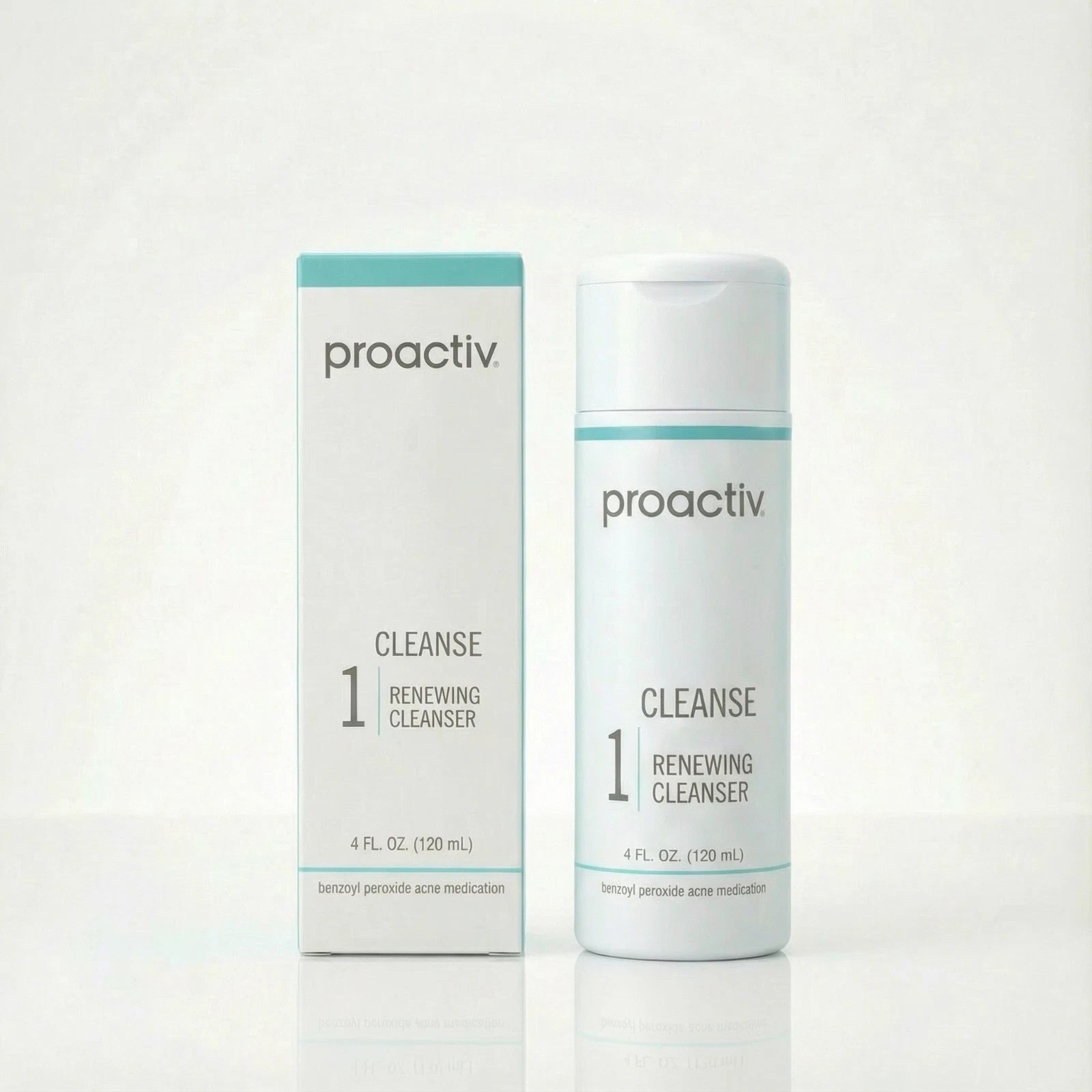 Proactiv Renewing Cleanser Step 1, Benzoyl Peroxide Acne Face Wash, 4 fl oz