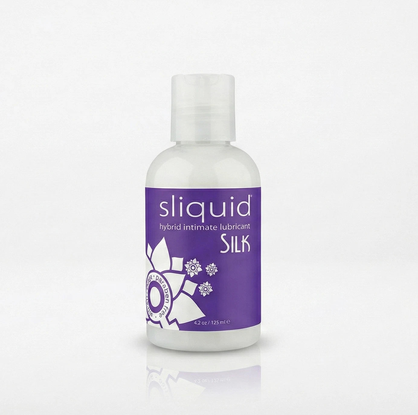 Sliquid Silk Hybrid Water Based Silicone Personal Lubricant 4.2 oz Natural