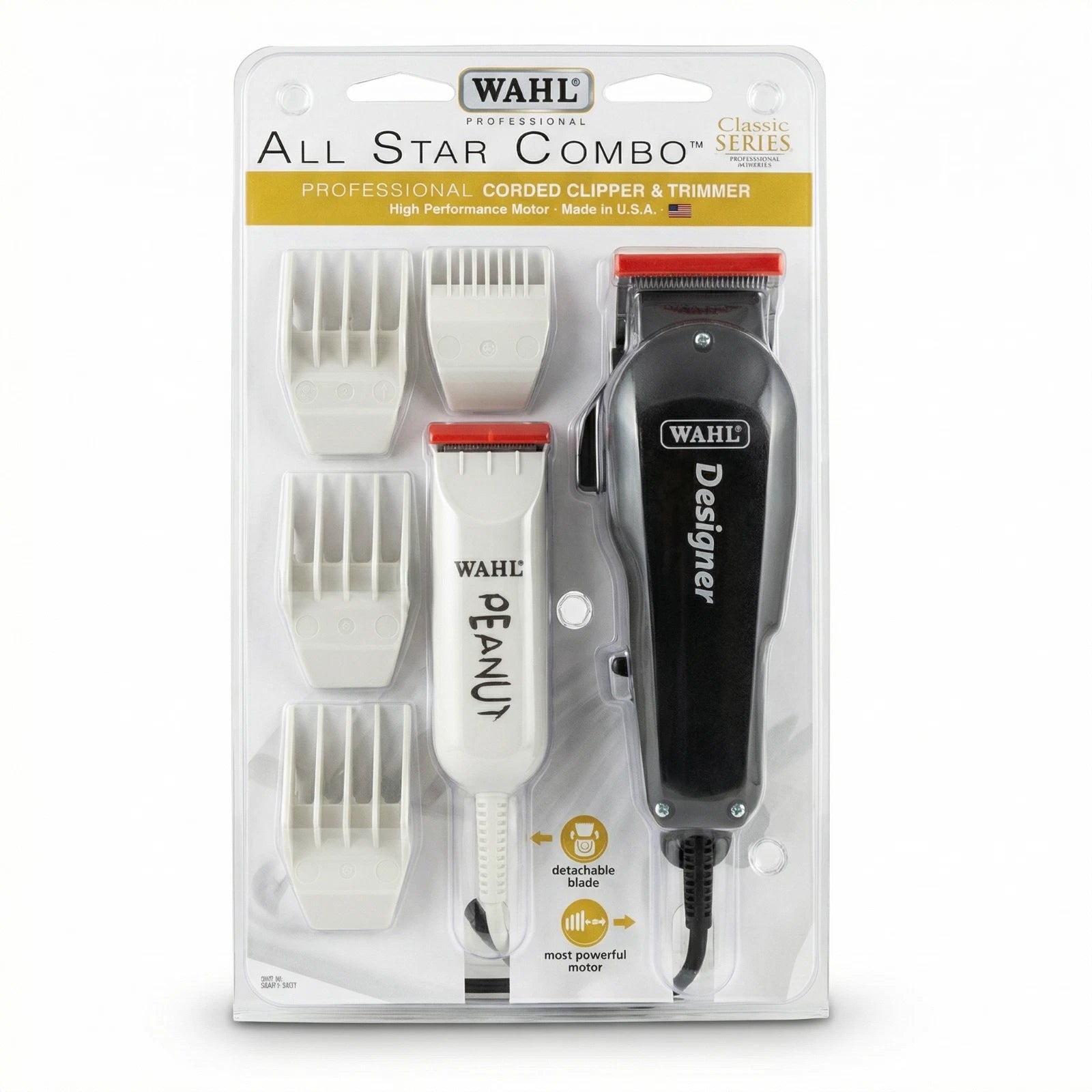 Wahl Professional All Star Combo Designer Clipper Peanut Trimmer Set. 8331
