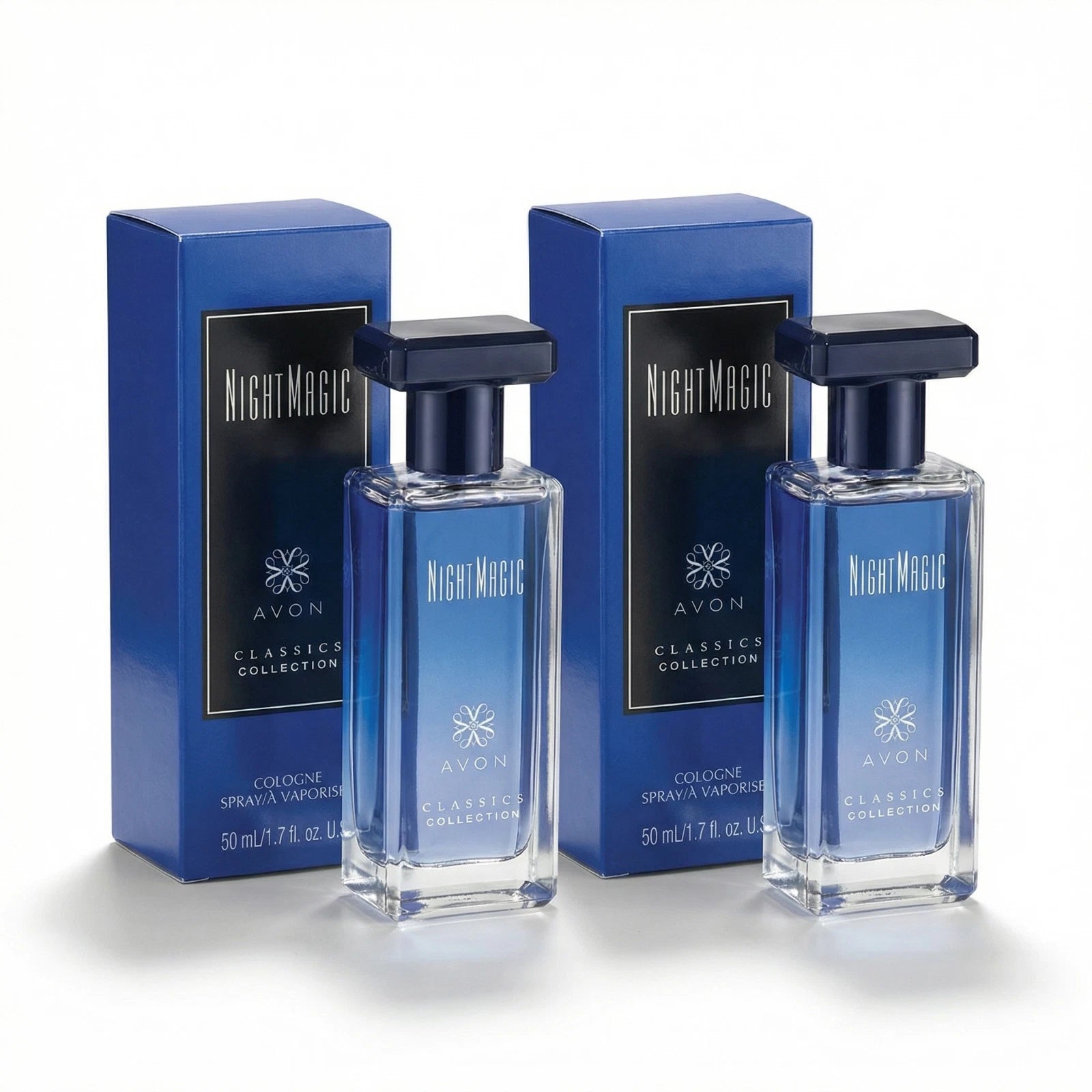 Avon Classics Night Magic Cologne Spray Women Floral Woody Pack of 2