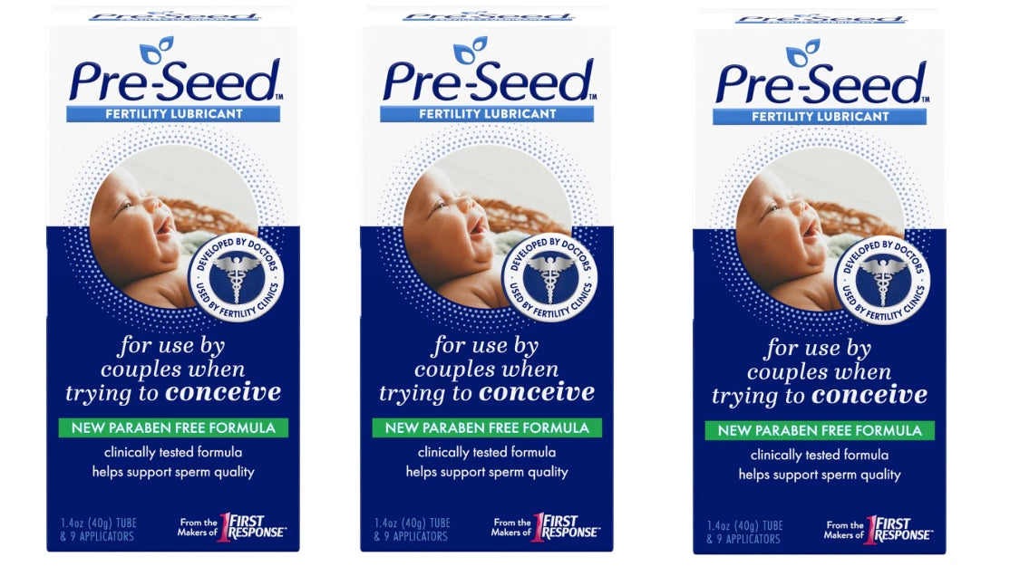 Pre-Seed Fertility Lubricant Pack of 3 pH Balanced Sperm Friendly Trying Conceiv