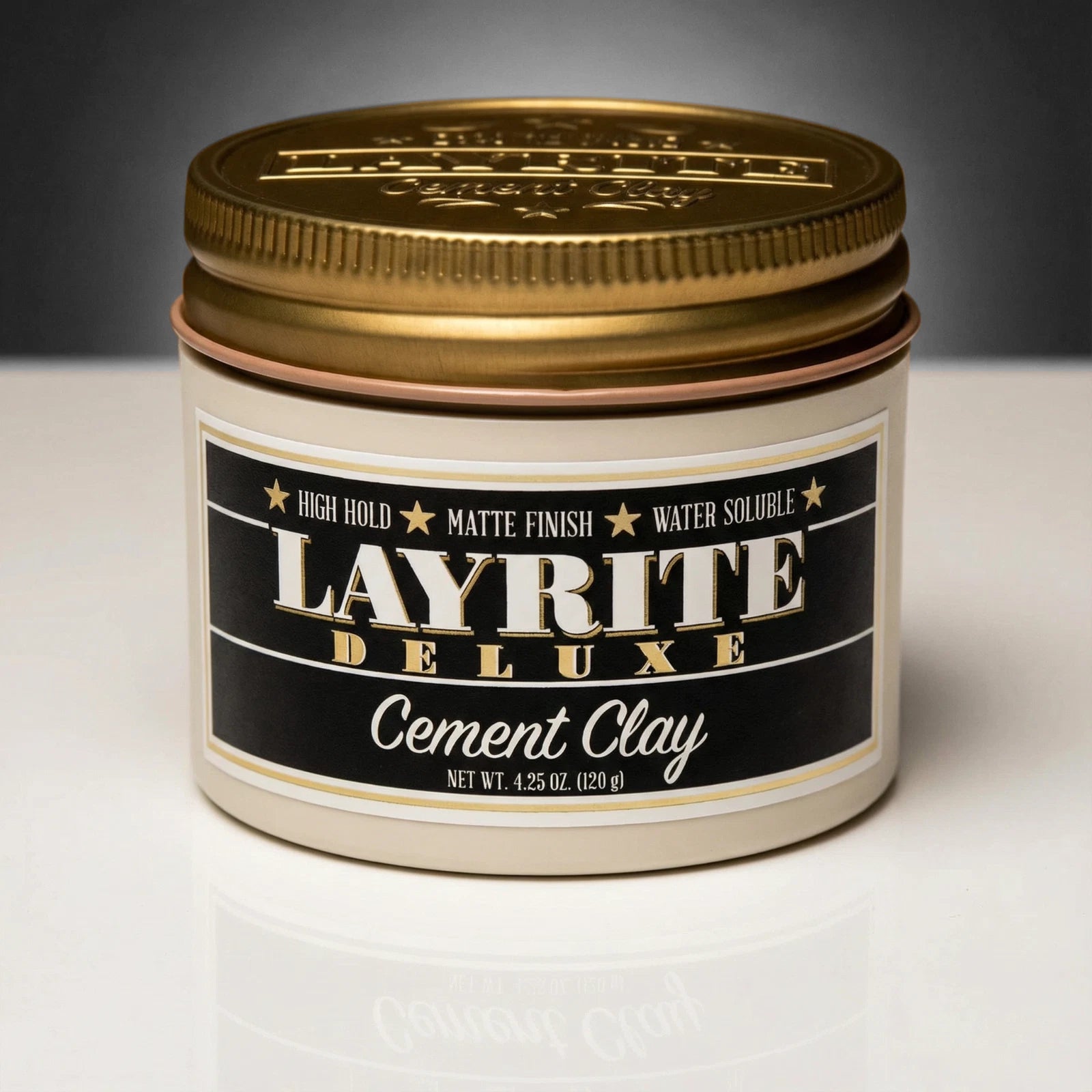 Layrite Cement Clay 4.25oz Strong Hold Matte Hair Styling Clay