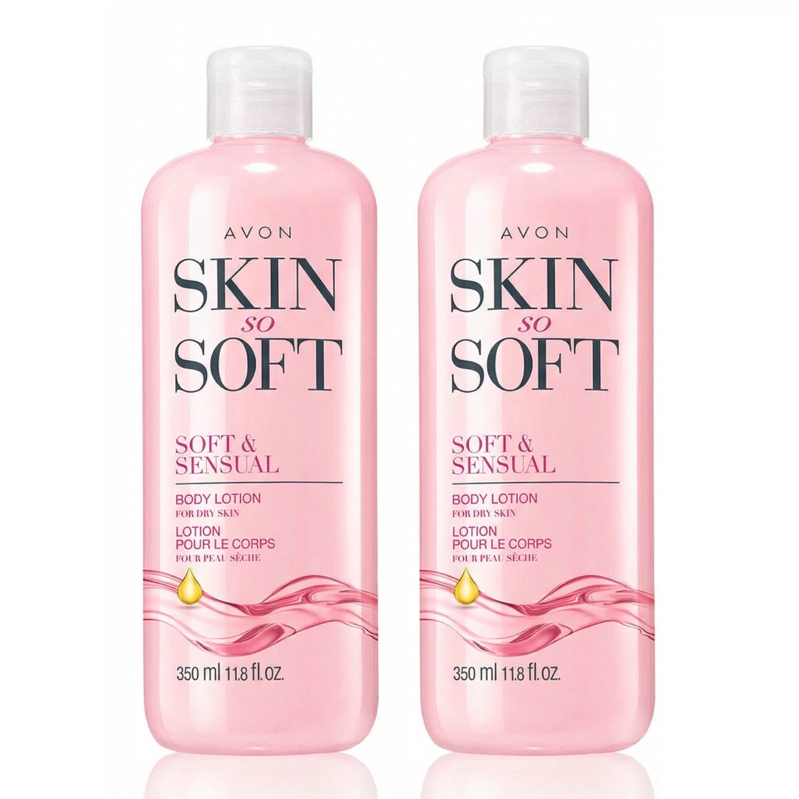 Avon Skin So Soft Soft Sensual Body Lotion Argan Oil 11.8oz Pack of 2