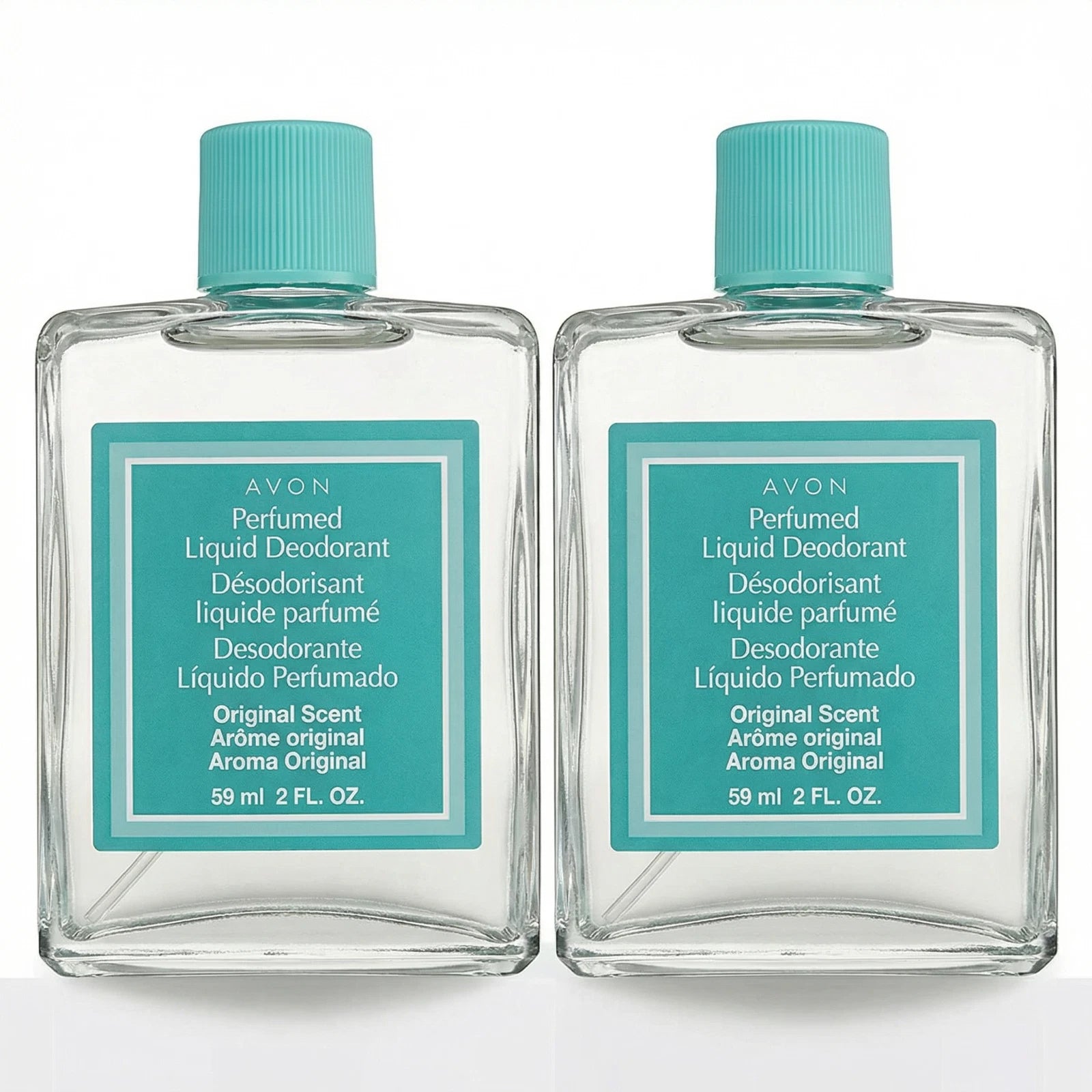 Avon Perfumed Liquid Deodorant 2oz Pack of 2 Anti Stain Fast Drying Floral