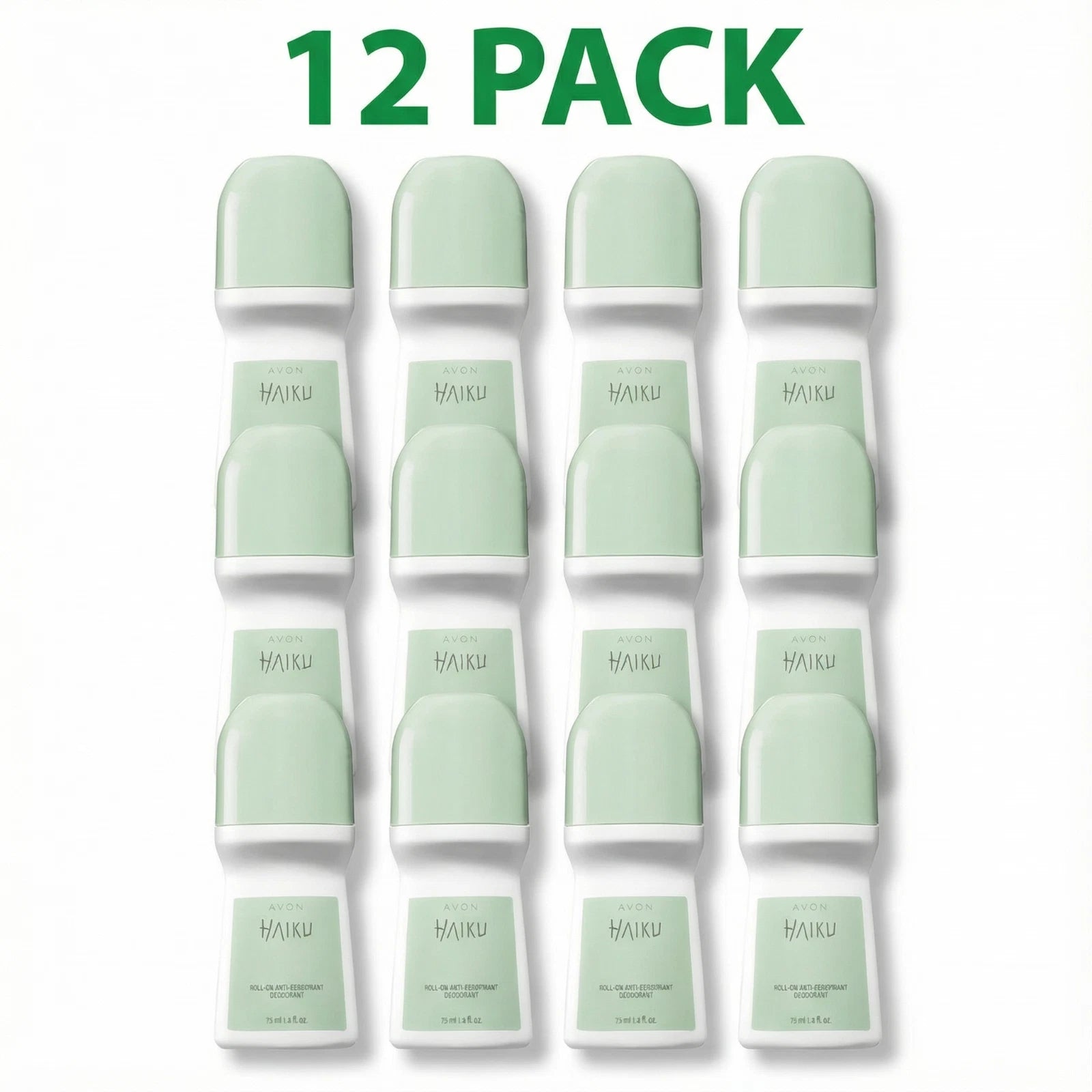 Avon Haiku Roll On Antiperspirant Deodorant 2.6oz 12 Pack Citrus Scent