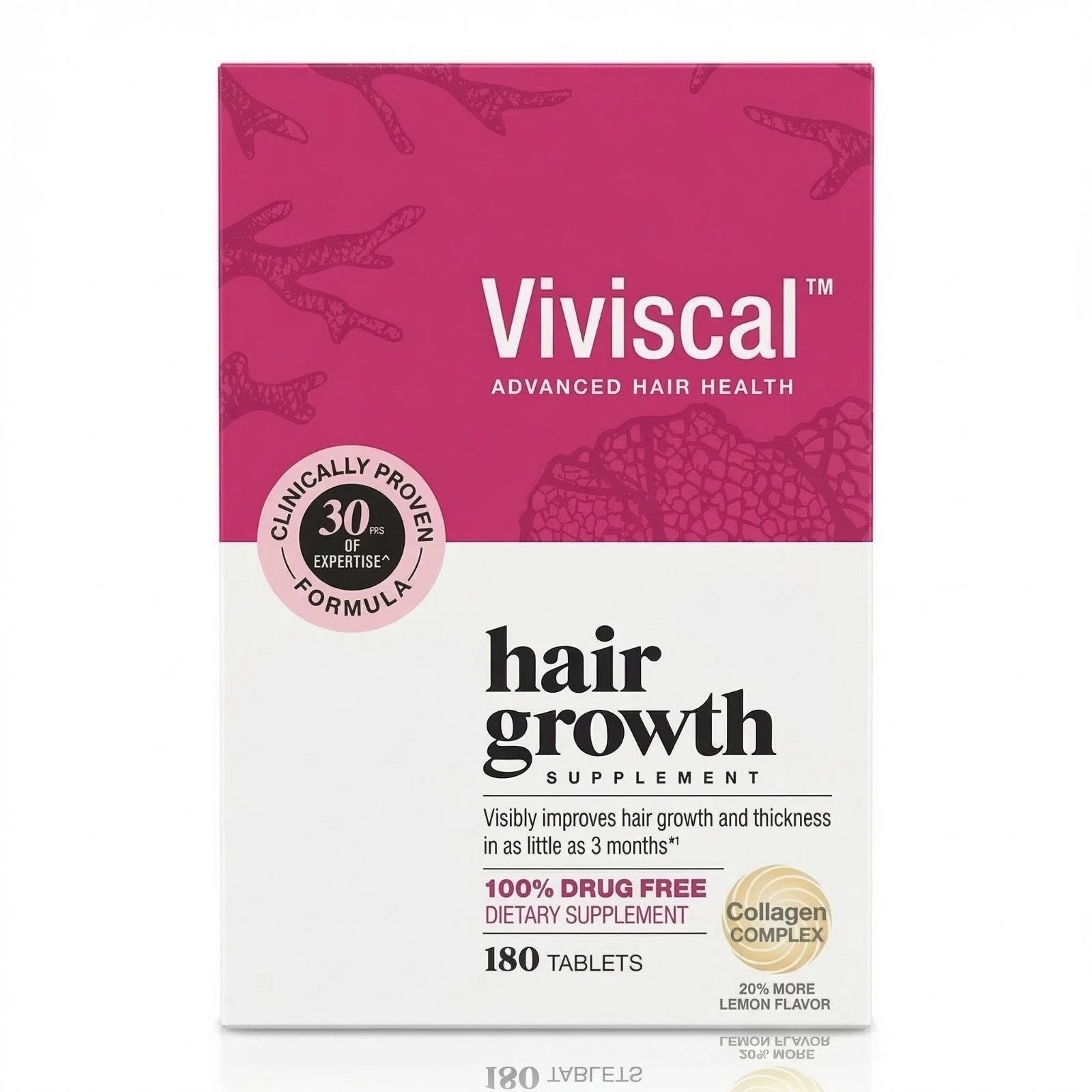 Viviscal Hair Growth Supplements Women 180 Tablets 90 Day Biotin Marine Collagen