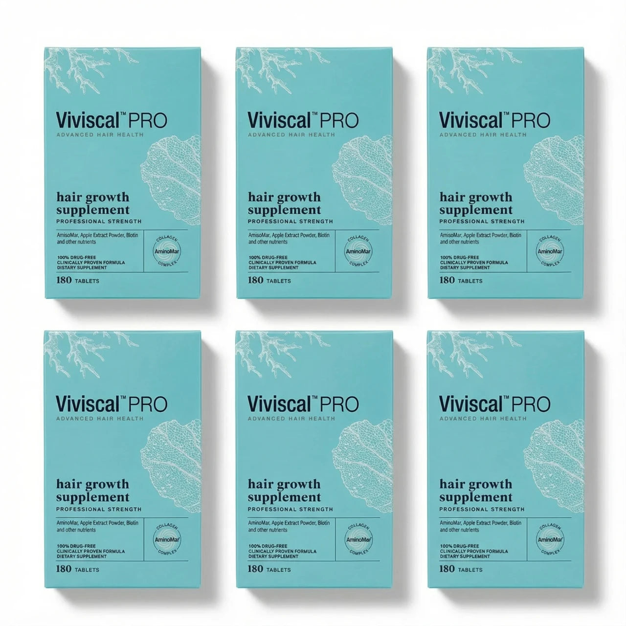 Viviscal PRO Hair Growth Supplement 6-Pack 1080 Tablets